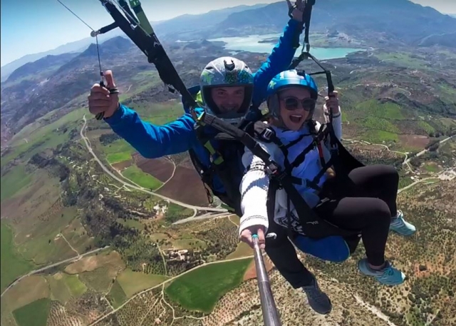 Parapente sobre Malaga con instructor